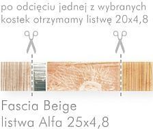 Paradyż - Fascia - Fascia Beige Listwa Alfa 20x4,8